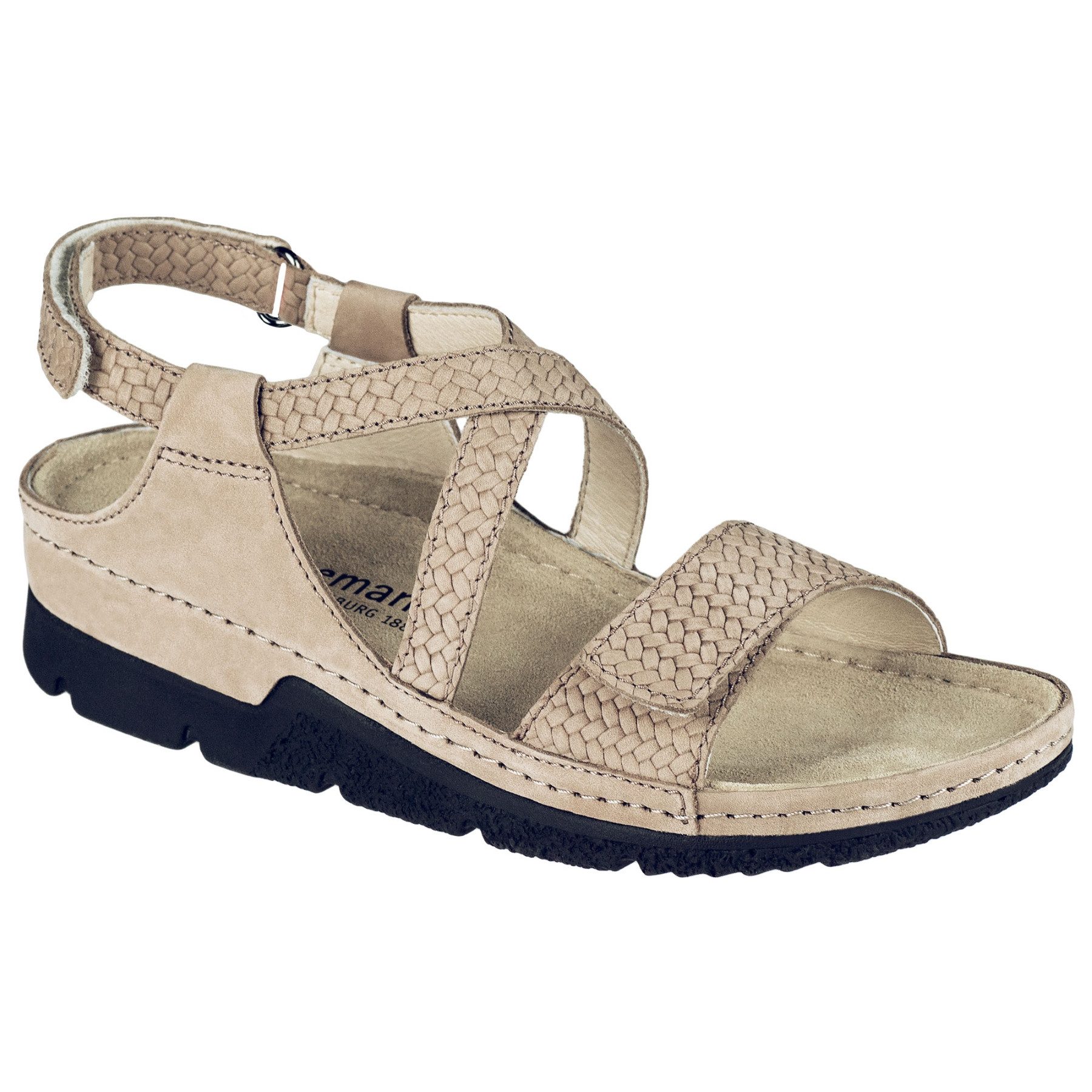 BERKEMANN Berkemann Erwachsene Berkina Lorenza Sandale Leder Klettschuh