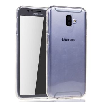 König Design Handyhülle Samsung Galaxy J6 Plus, Samsung Galaxy J6 Plus Handyhülle Full-Cover 360 Grad Full Cover Transparent