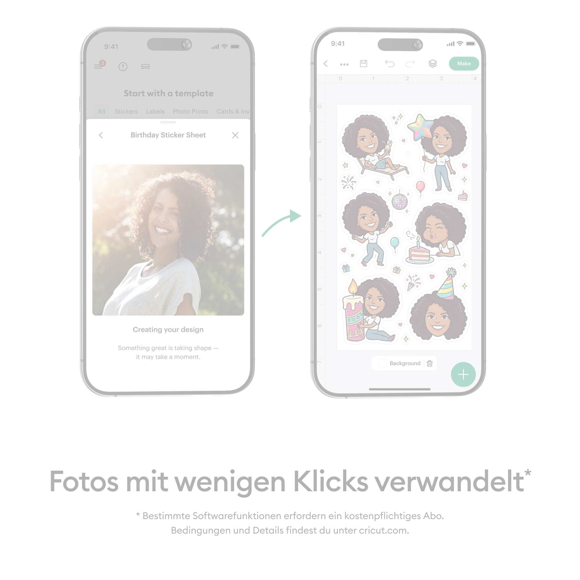 Cricut StickerPix Print + Cut™ Essential Bundle Fotodrucker, (Bluetooth) – Bild 5 von 5