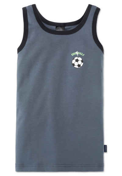 Schiesser Unterhemd Fußball (Set, 1er-Pack) Jungen Unterhemd Hemd, Tank Top, Baumwolle