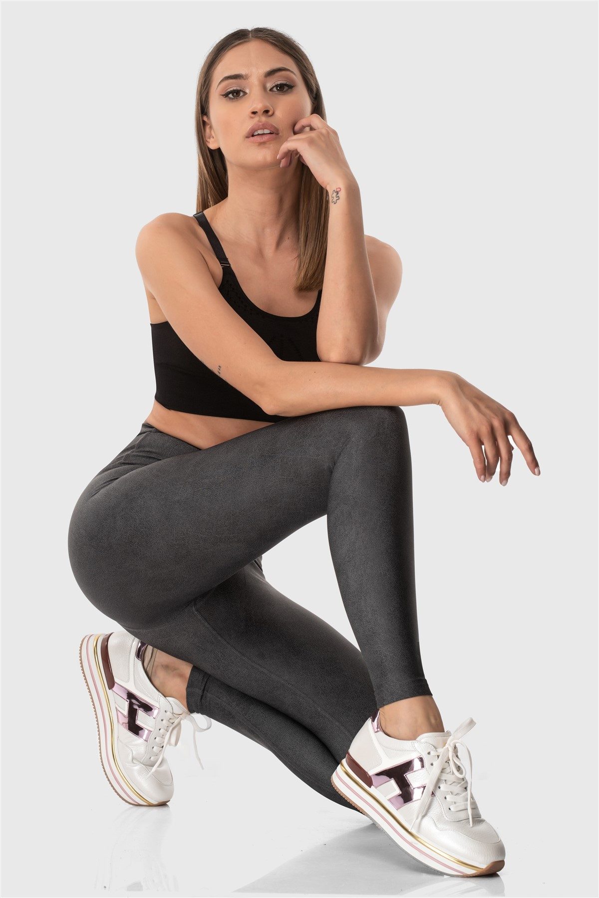 Superstacy Leggings Leggings im Leder-Look