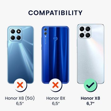 kwmobile Handyhülle Case für Honor X8, Hülle Silikon metallisch schimmernd - Handyhülle Cover