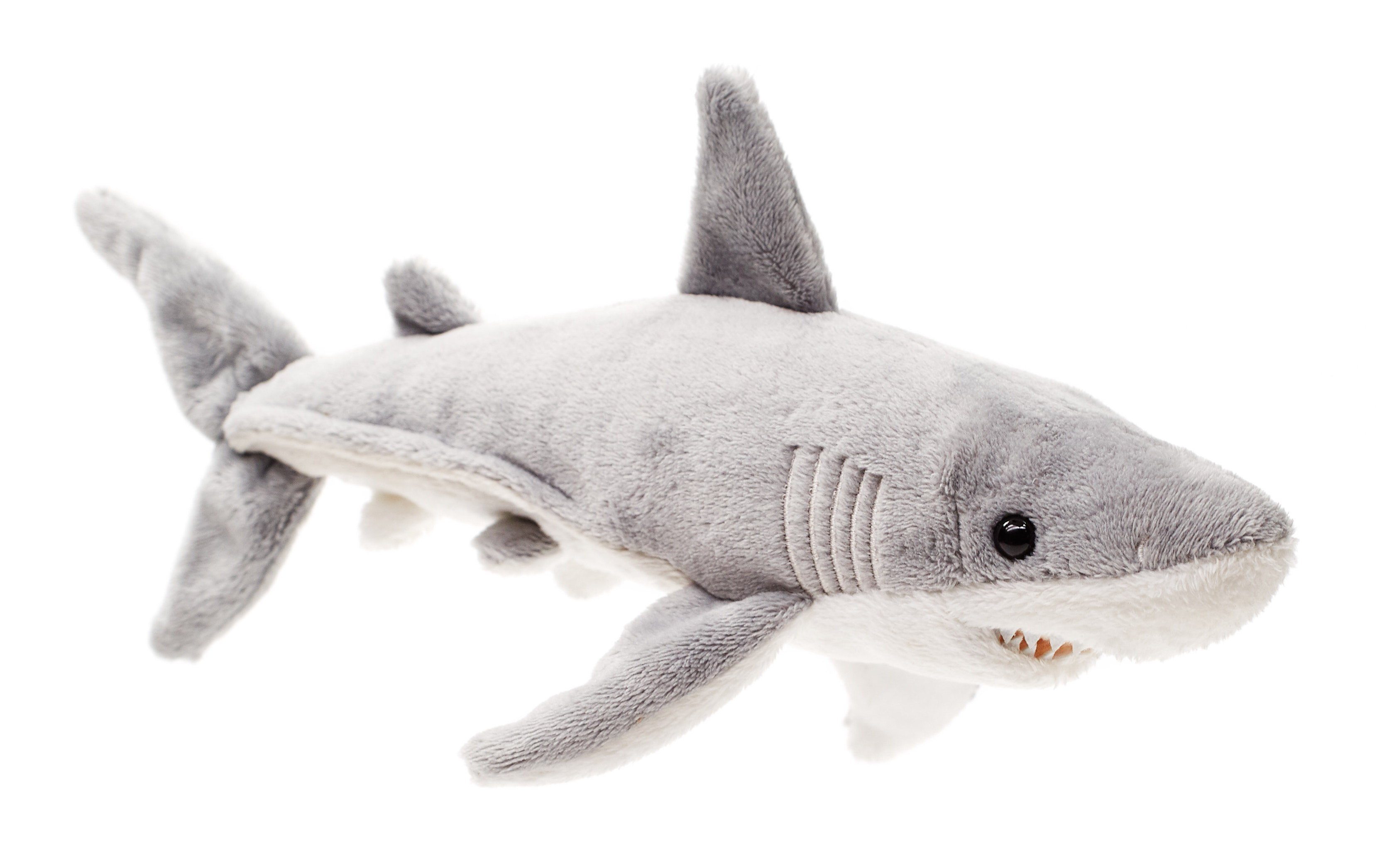 Uni-Toys Kuscheltier Weißer Hai - 25 cm (Länge) - Plüsch-Fisch - Plüschtier günstig online kaufen
