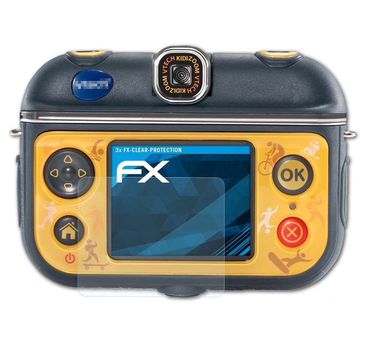 Schutzfolie Displayschutz für VTech Kidizoom Action Cam 180