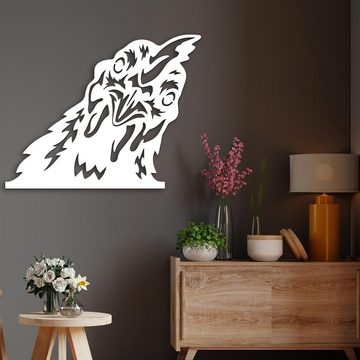 Namofactur 3D-Wandtattoo Hühner Huhn Hahn Dekoration Wand Deko, Wandbild aus Holz witziges Geschenk Wand Tattoo