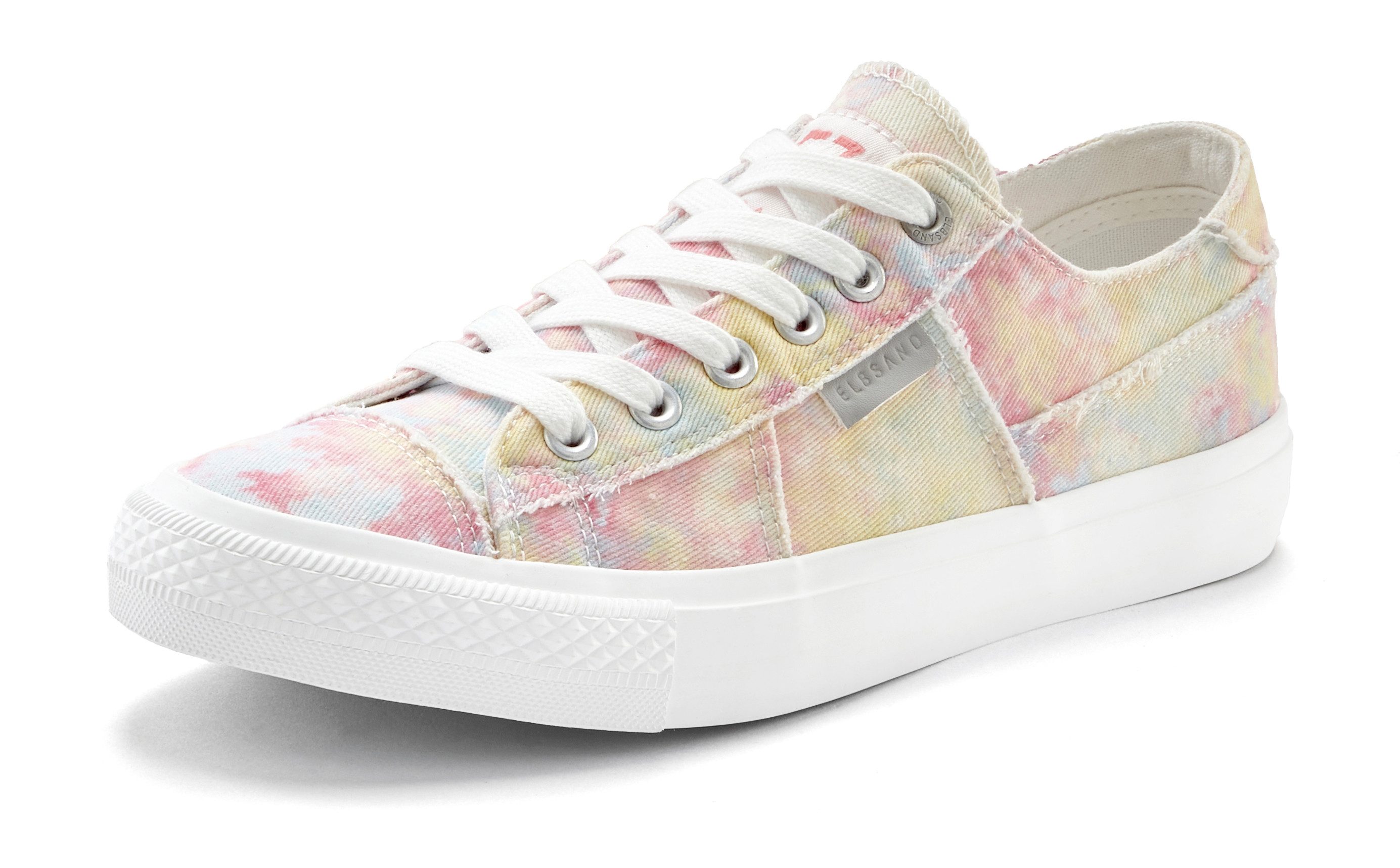 Elbsand Schnürschuh, Stoffschuhe, Textilschuhe, Turnschuh, Freizeitschuh Sneaker Schnürhalbschuh aus Textil in modernem Used-Look VEGAN