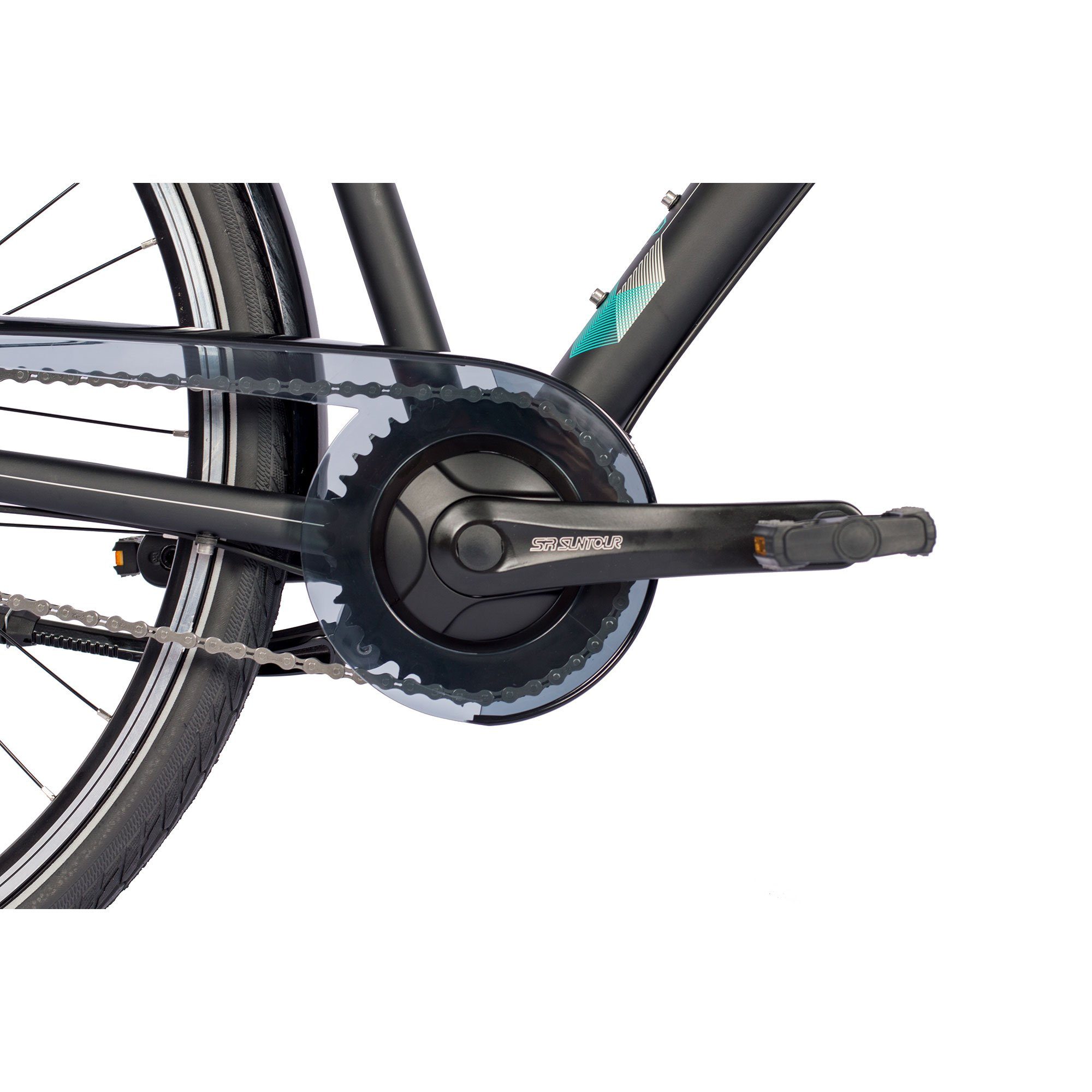 Airtracks Cityrad Herren City Fahrrad 28 Zoll Cityrad CI.2820, 7 Gang SHIMANO NEXUS Schaltwerk, Nabenschaltung, Schwarz Matt - Rahmenhöhen 52 cm & 56 cm » Modeljahr 2026