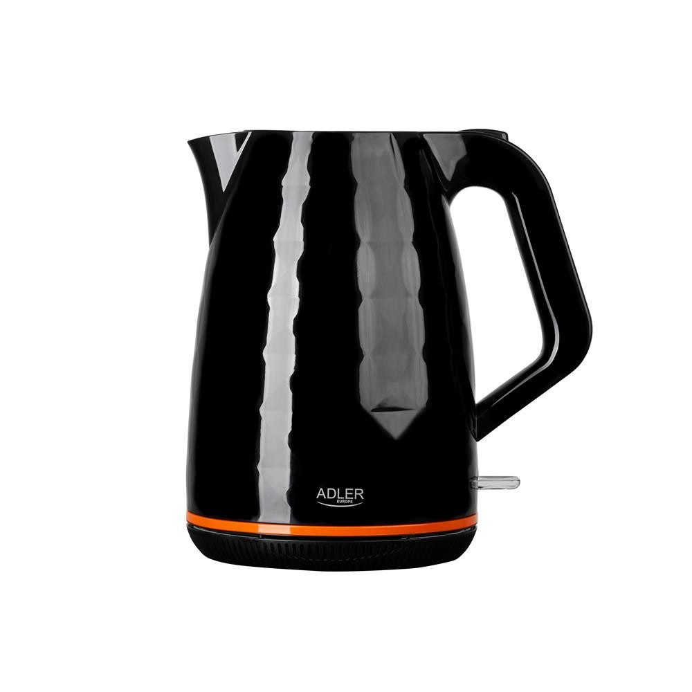ADLER EUROPE Wasserkocher AD 1277 mit LED-Beleuchtung, Kalkfilter, 1,7 l, 2200 W, Moderner Design Teekocher für Küche und Alltag