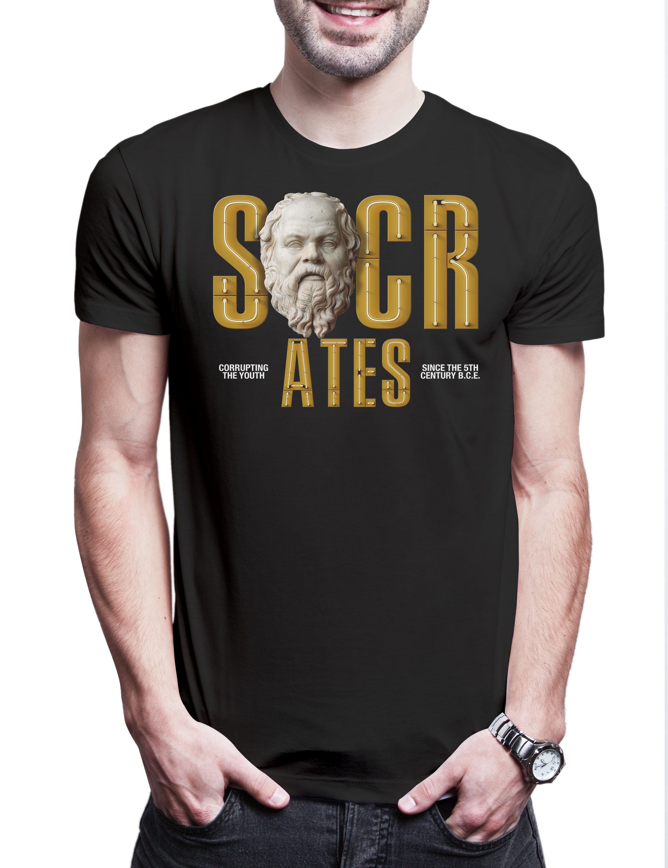 Print-Shirt Socrates Corrupting The Youth C Herren T-Shirt Sokrates Philosoh