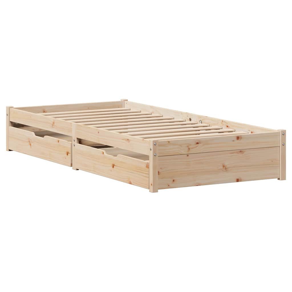 vidaXL Bett Massivholzbett ohne Matratze 90x200 Kiefernholz günstig online kaufen
