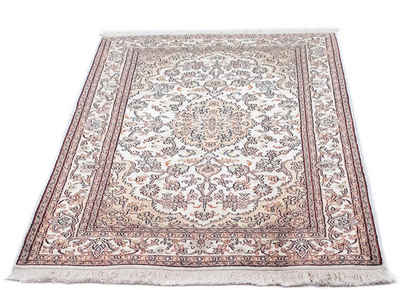 Teppich »Kaschmir Seide Teppich handgeknüpft beige«, morgenland, rechteckig, Höhe 6 mm