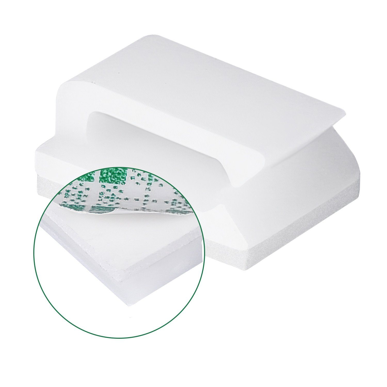 WEBBOMB Kabelverbinder-Sortiment 40/100 x Kabelclips Kabelklemmen Kabelhalter Kabelbinder selbstklebend, 40-tlg.