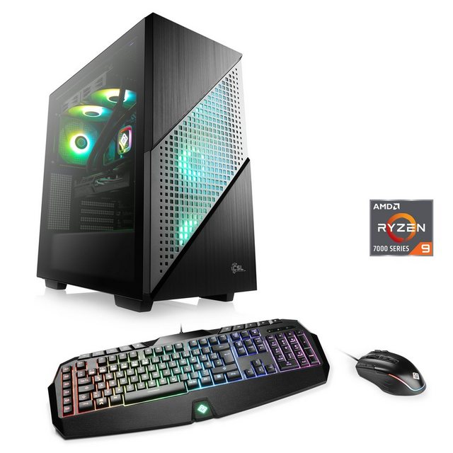 CSL Aqueon A99365 Extreme Edition Gaming-PC (AMD Ryzen 9 Ryzen 9, AMD Radeon RX 7900XTX, 32 GB RAM, 2000 GB SSD, Wasserkühlung)