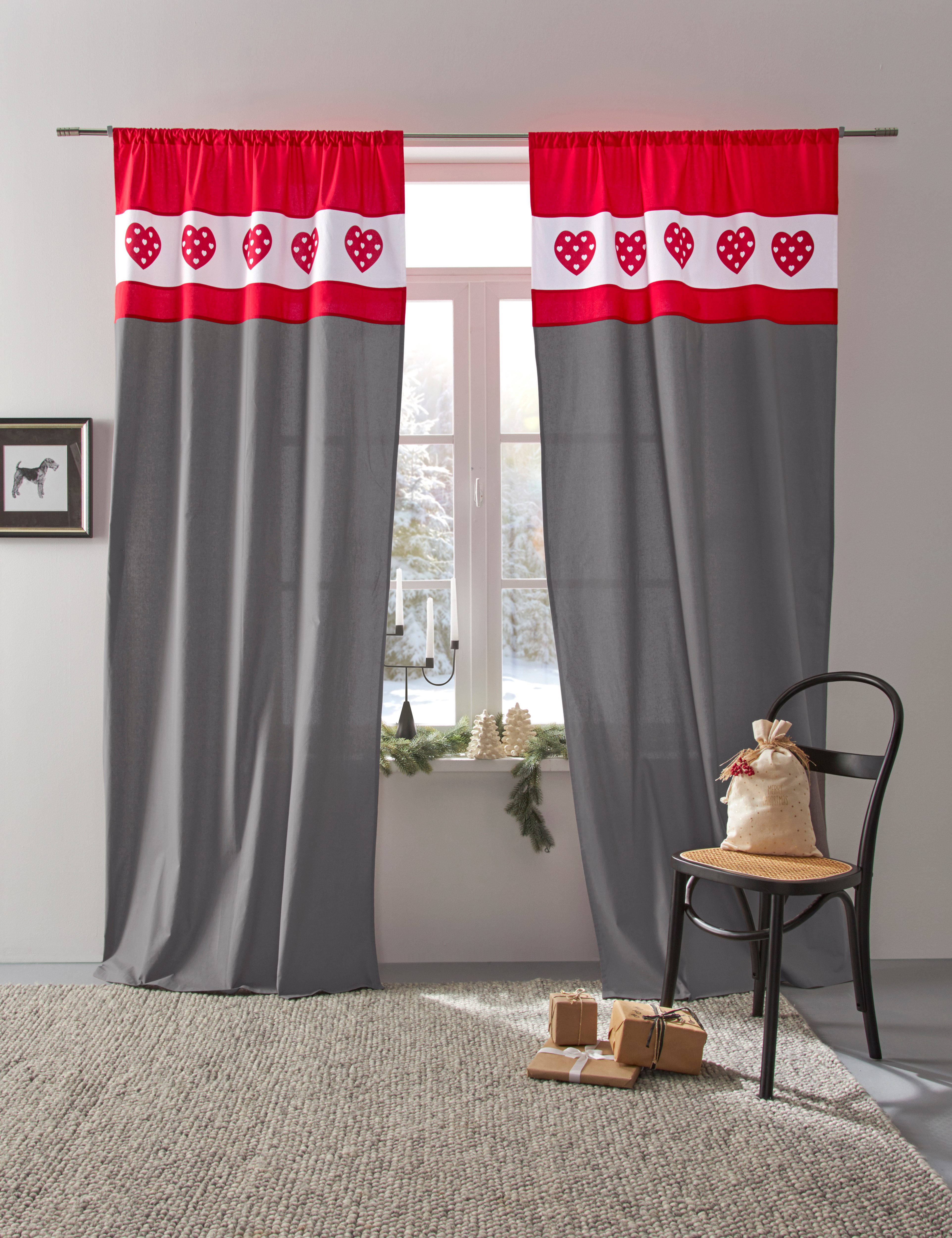 Home affaire Gardine Holly (1 St), Stangendurchzug, blickdicht günstig online kaufen