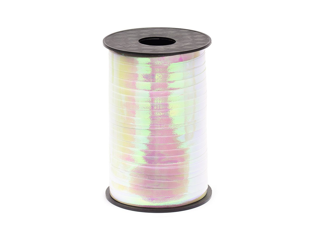 partydeco Geschenkband, Geschenkband Polyband 5mm x 225m Rosa Irisierend