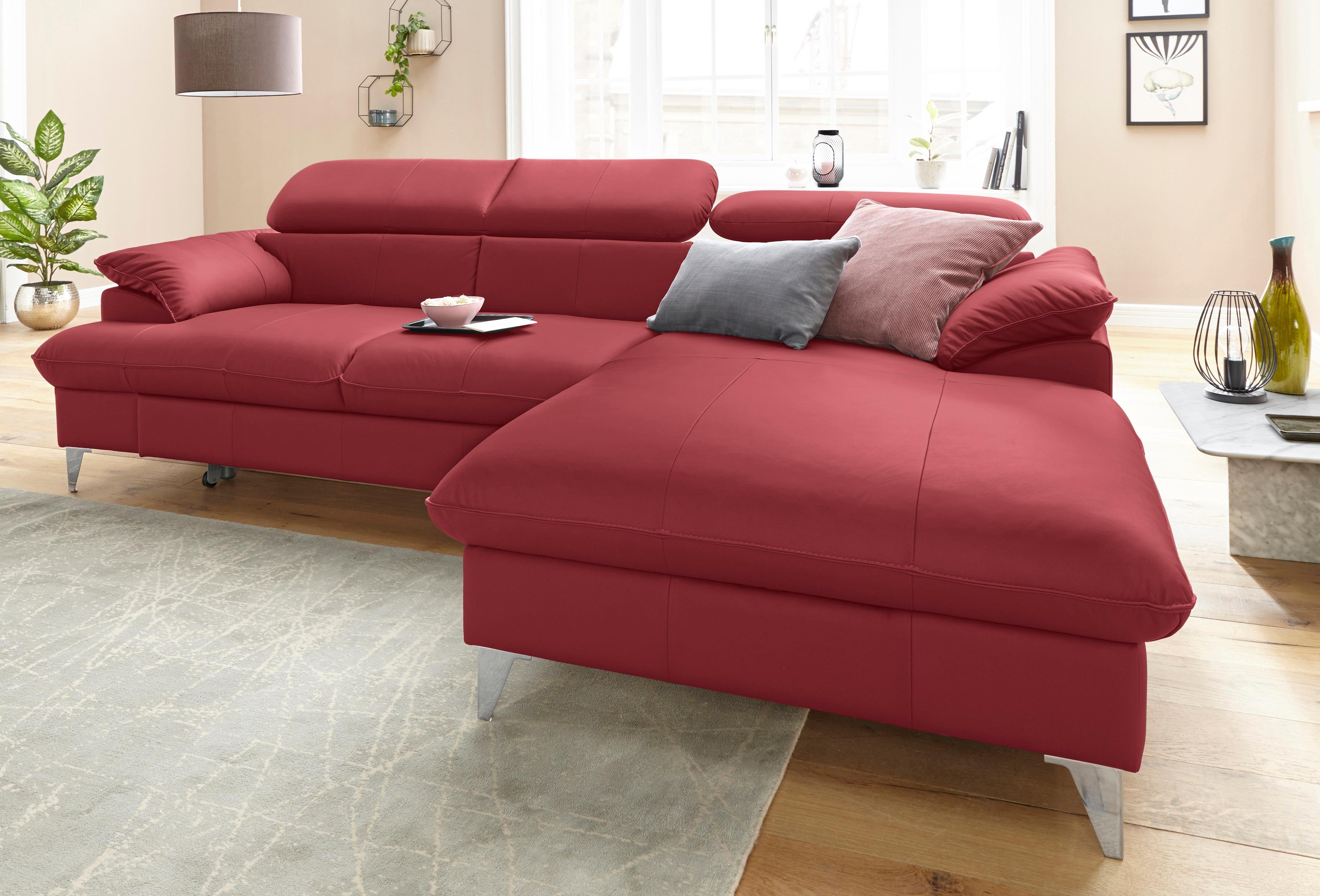 COTTA Ecksofa Caluso L-Form, mit Kopfteilverstellung, günstig online kaufen