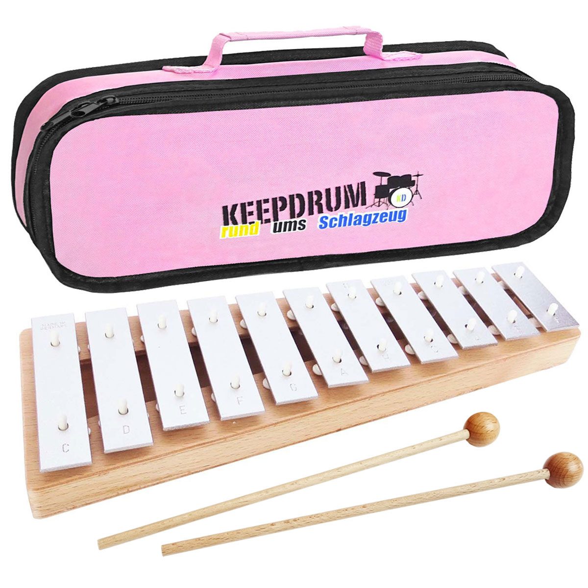 Glockenspiel Sonor Glockenspiel GP Sopran mit Tasche Pink