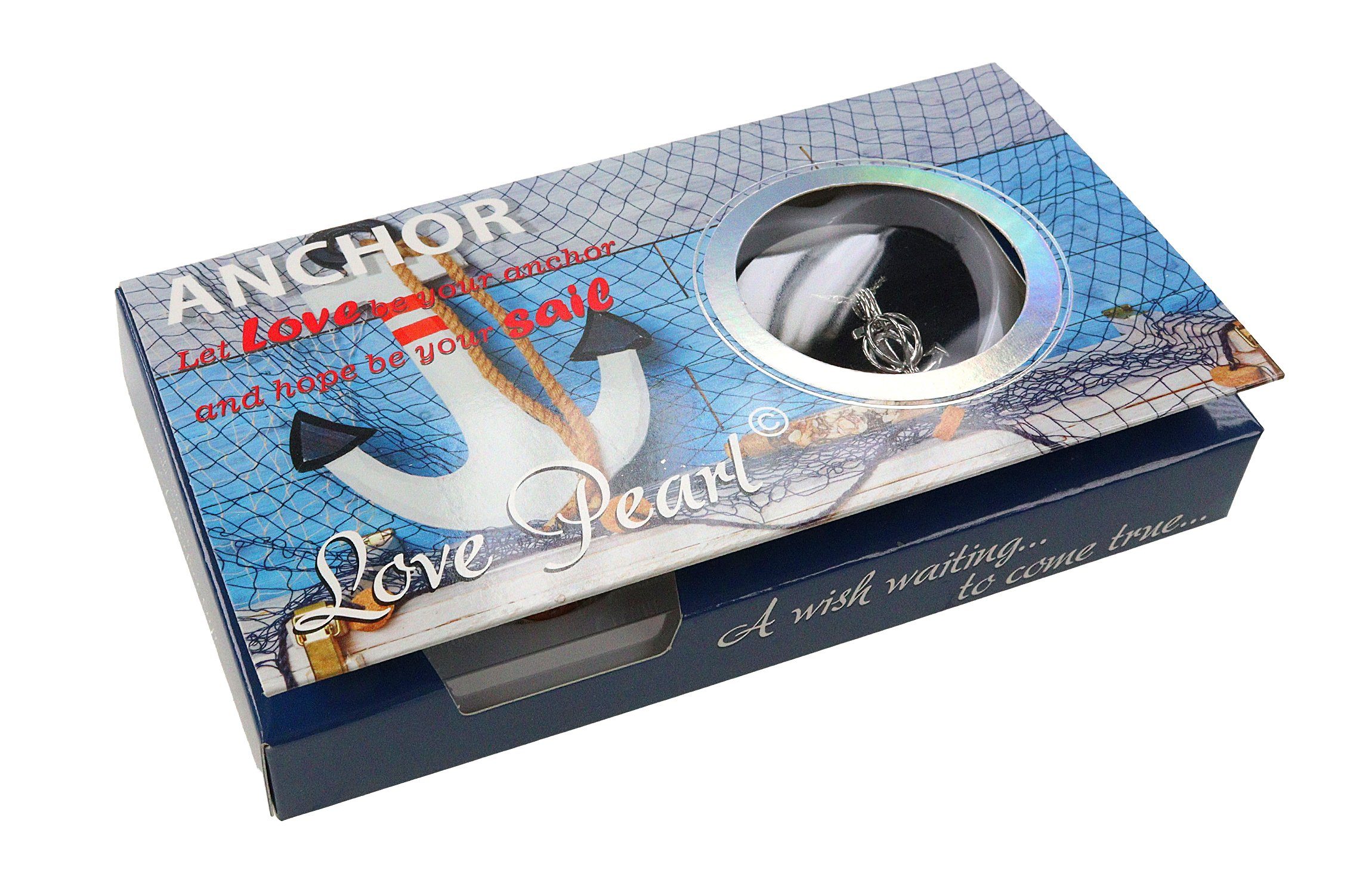 ELLUG Kette mit Anhänger Wunschperle aus echter Muschel mit Halskette und A günstig online kaufen