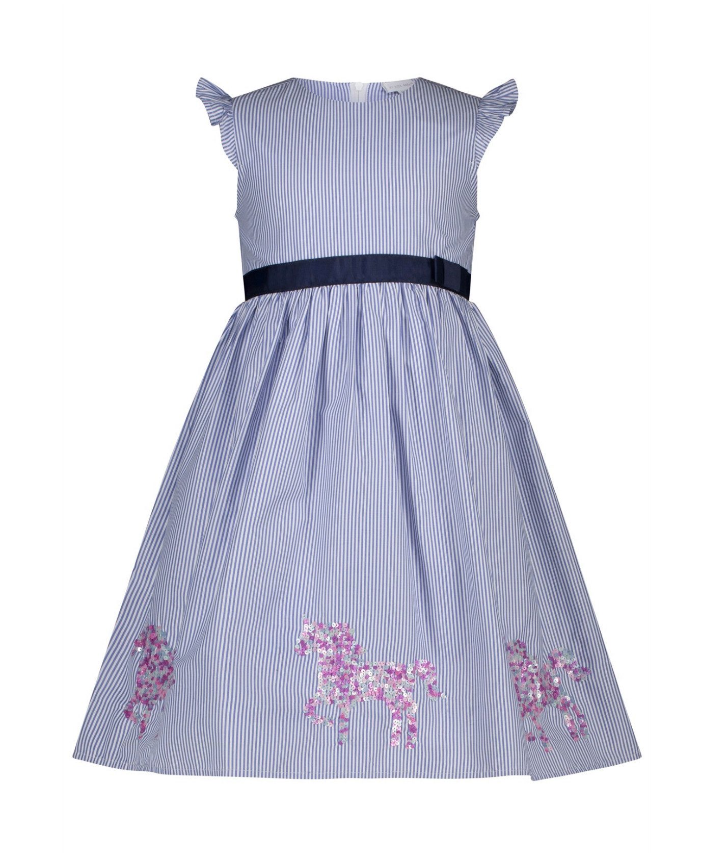 SALT AND PEPPER Sommerkleid Mädchen Kleid mit Streifenmuster und Paillettenmotiv
