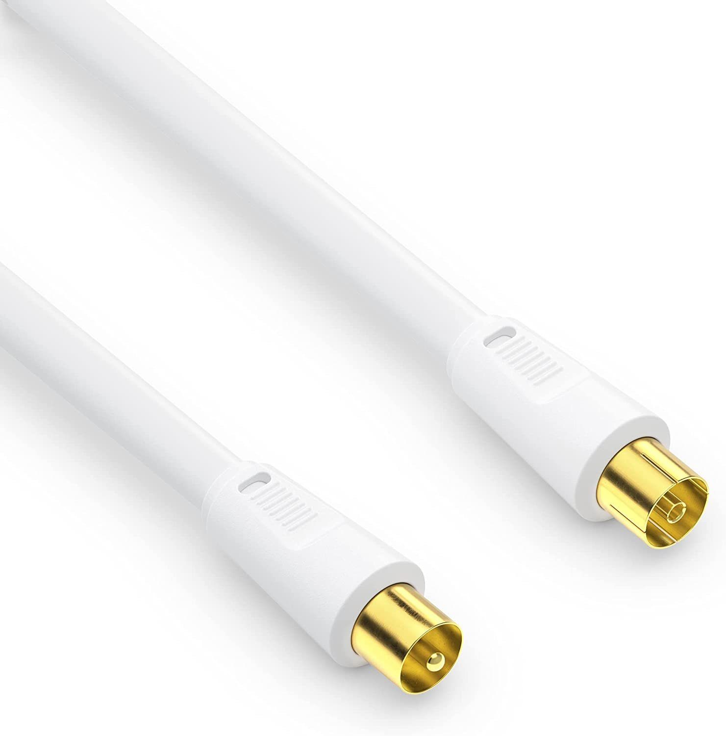 conecto conecto TV Antennenkabel, Koaxial Kabel, weiß TV-Kabel, (1500 cm)