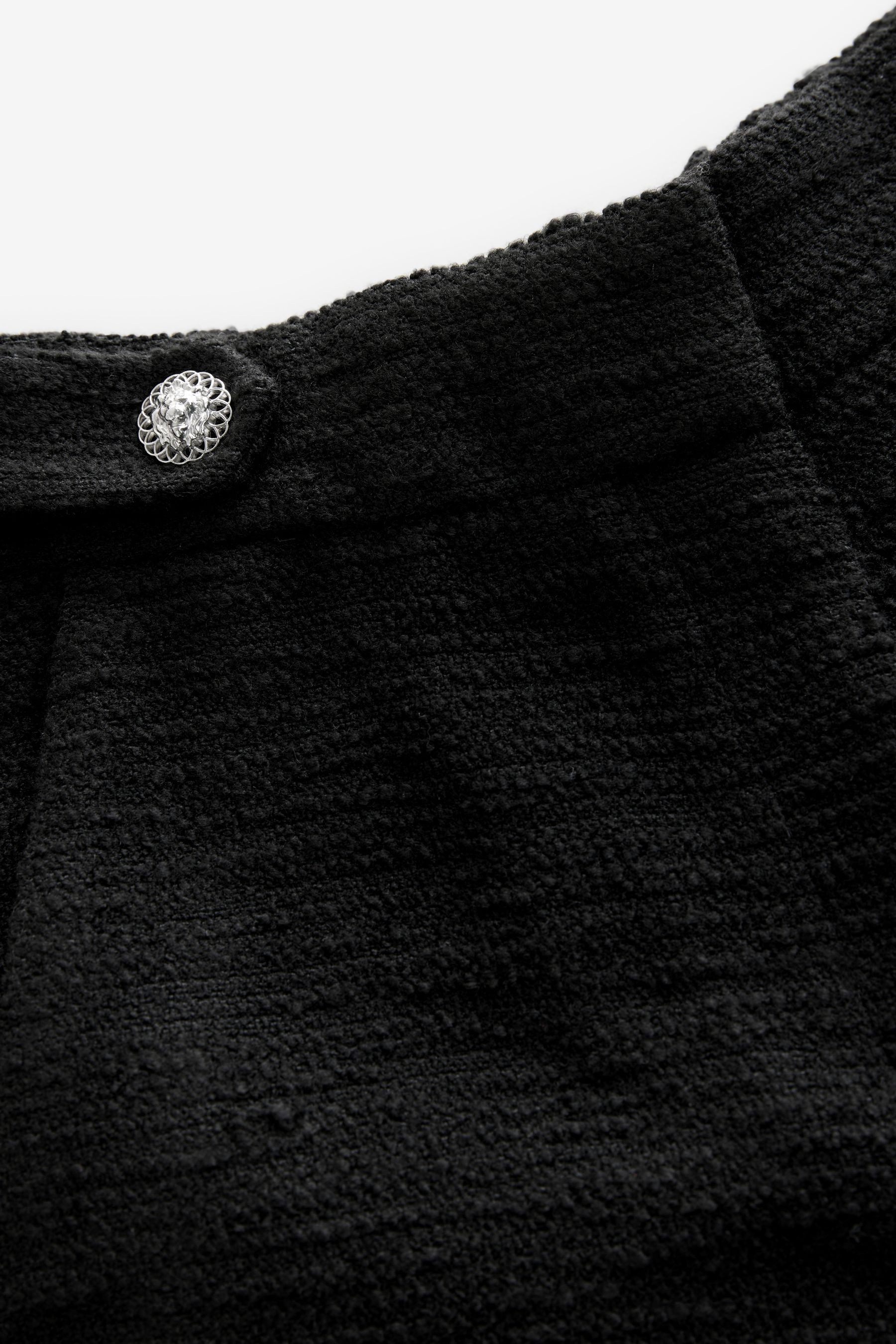 Next Anzughose Strukturierte Bouclé-Hose mit weitem Bein (1-tlg) günstig online kaufen