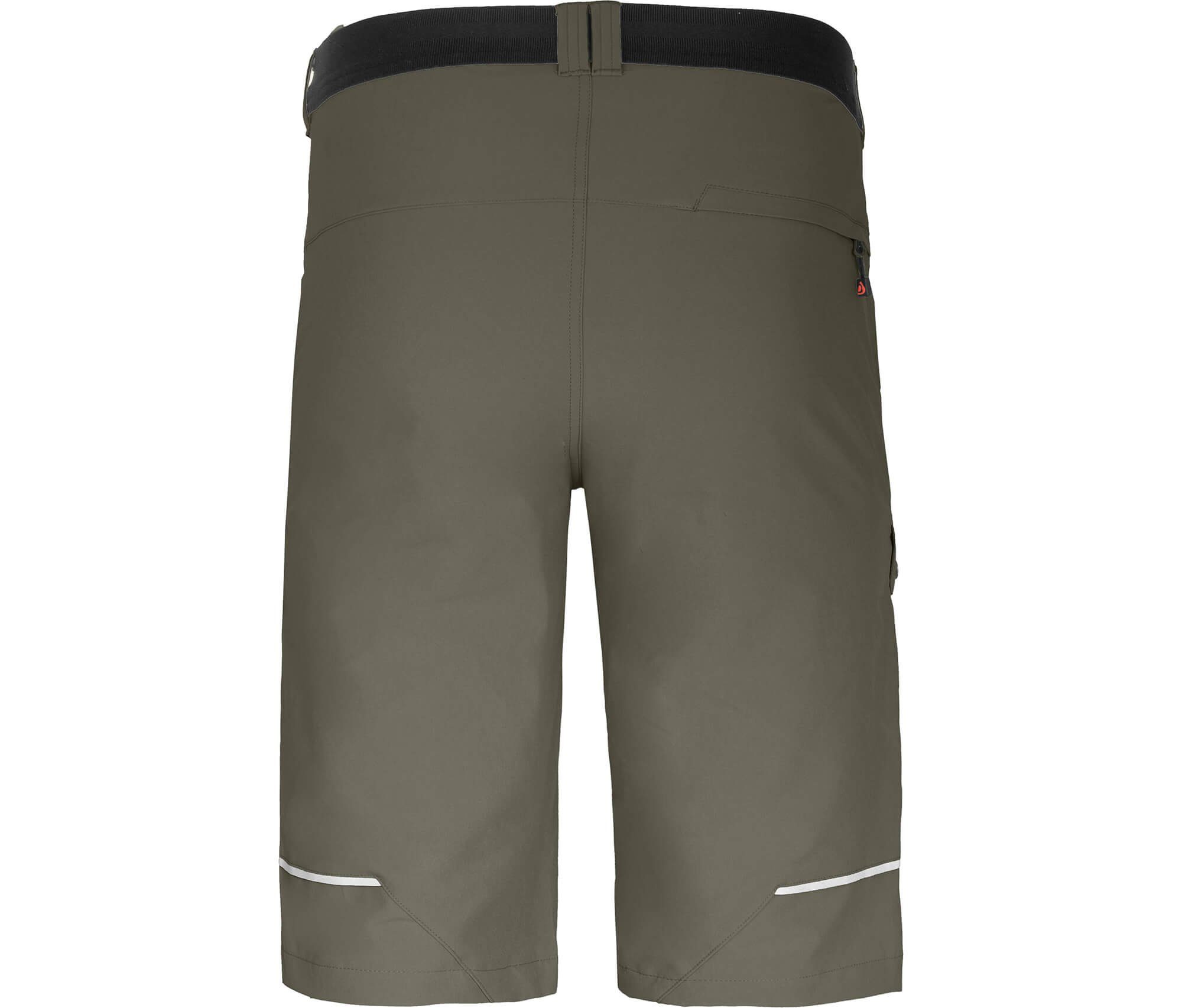 FROSLEV Bermuda Bergson Taschen, 8 grau/grün Wandershorts, Herren recycelt, Normalgrößen Outdoorhose elastisch,