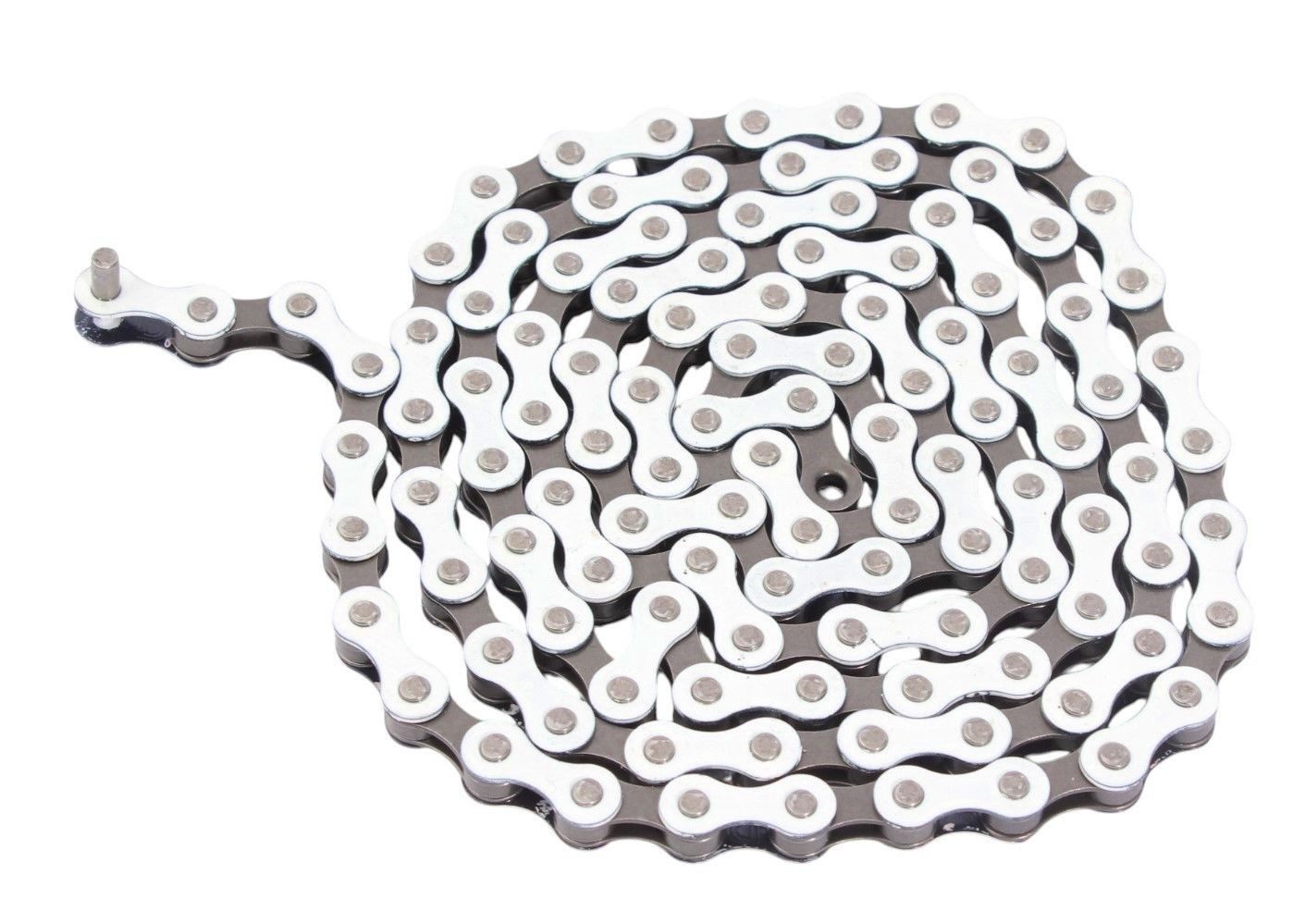 KHEbikes Fahrradkette KHEbikes Kette 1/2" x 1/8" weiß BMX Kette KHEbikes