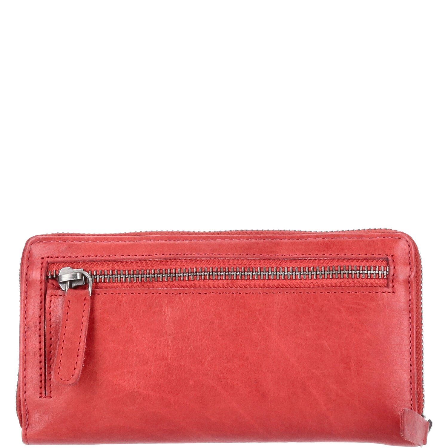 The Skandinavian Brand Geldbörse The Skandinavian Brand Lady Zip Wallet Washed Leather - rot – Bild 3 von 4