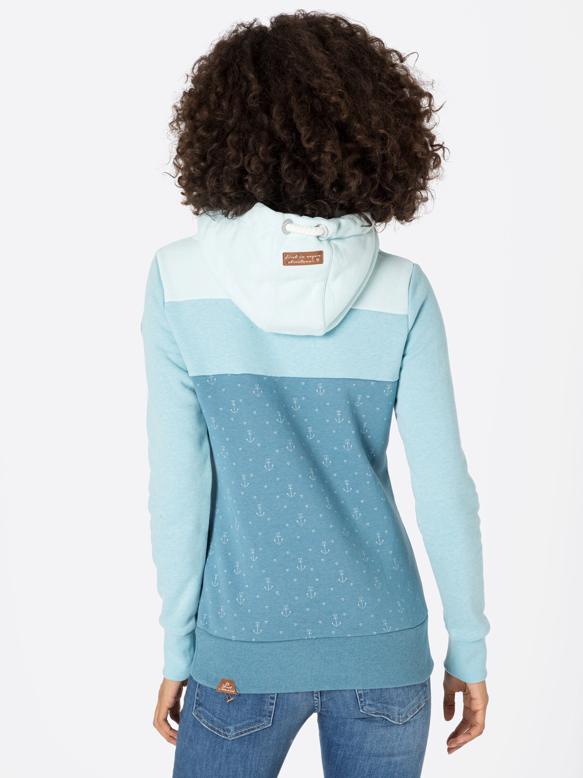 Ragwear Details, (1-tlg) Sweatshirt TREGA Plain/ohne LIGHT Patches AQUA