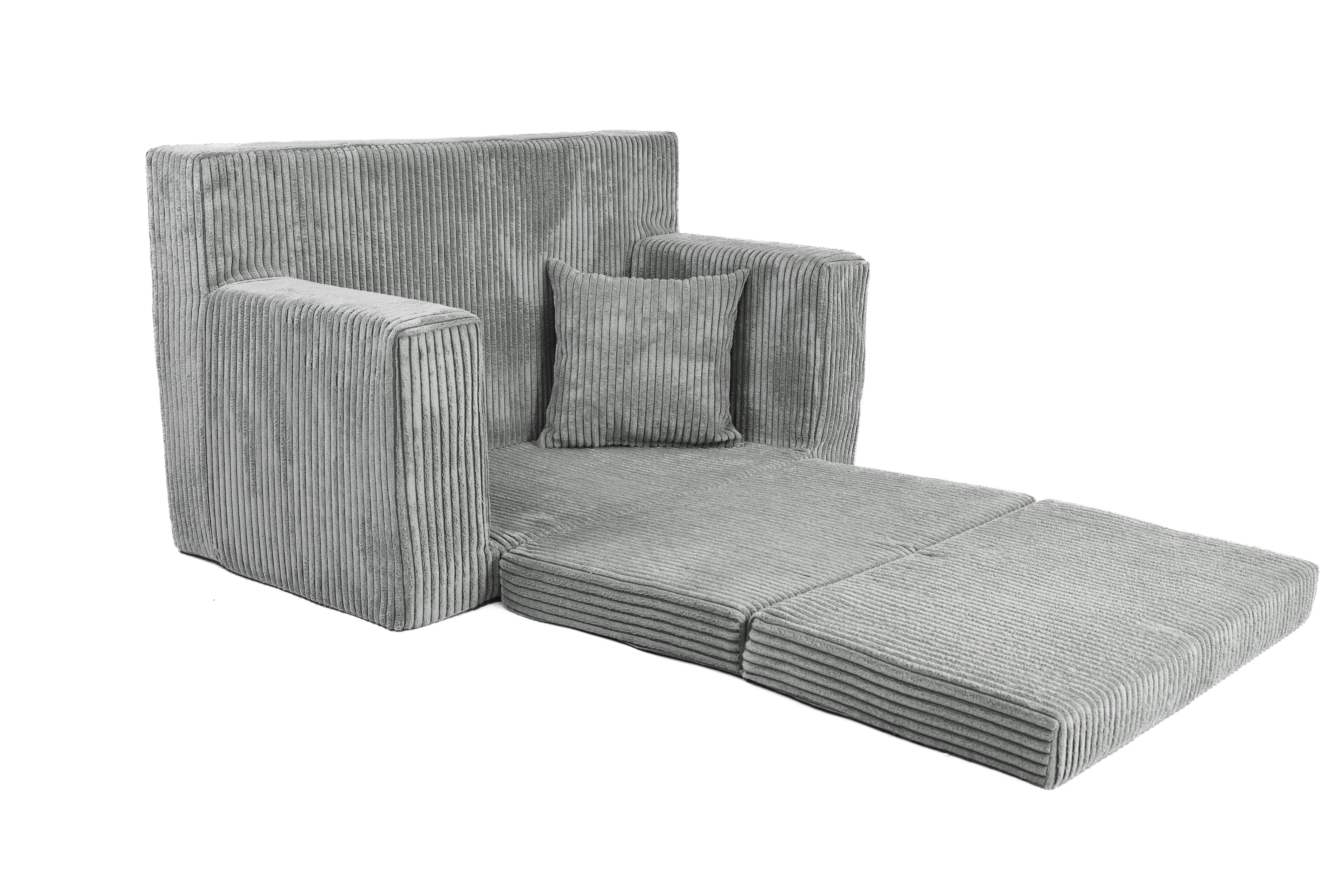 FORTISLINE Kindersofa aus Schaumstoff mit abnehmbarem Bezug Kinderzimmer