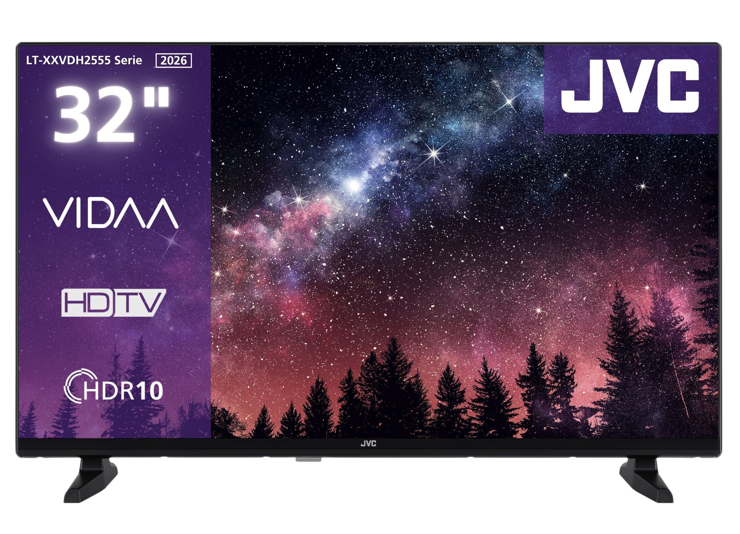 JVC LT-32VDH2555 LCD-LED Fernseher (80 cm/32 Zoll, HD-ready, VIDAA Smart TV, VIDAA Smart TV, HDR, Triple-Tuner)