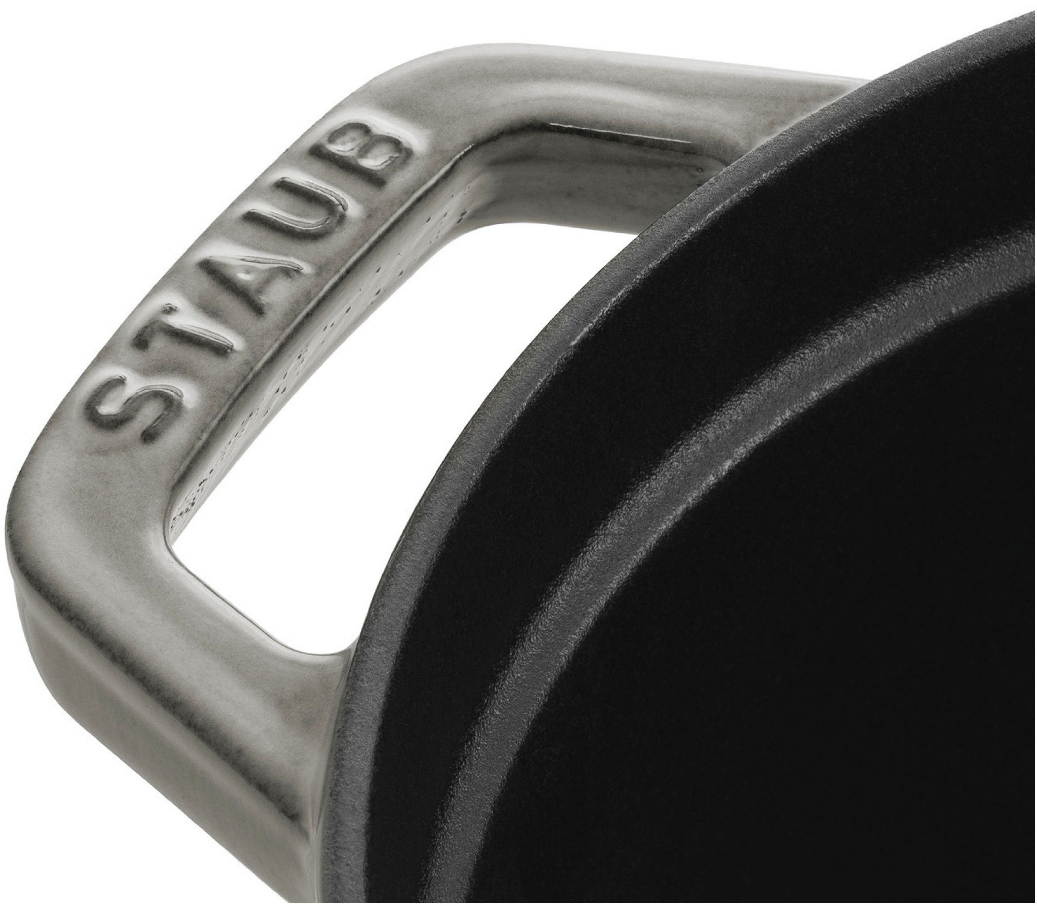 Staub Bräter Cocotte, Gusseisen (1-tlg), robust, langlebig, perfekte Hitzeverteilung, Aromaregen-Deckel