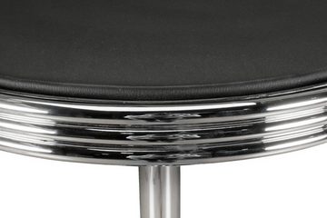 tinkaro Stehtisch SOLANA Aluminium/Kunstlederbezug Partytisch Silber