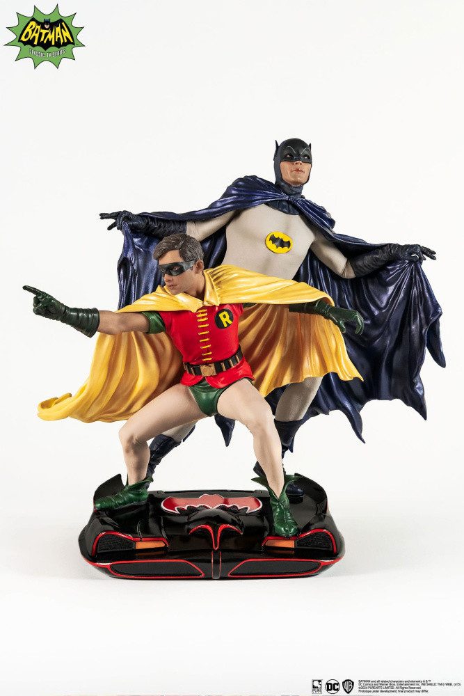 Pure Arts Merchandise-Figur DC Comics PVC Diorama Statue 1/8 Batman & Robin 1966 23 cm