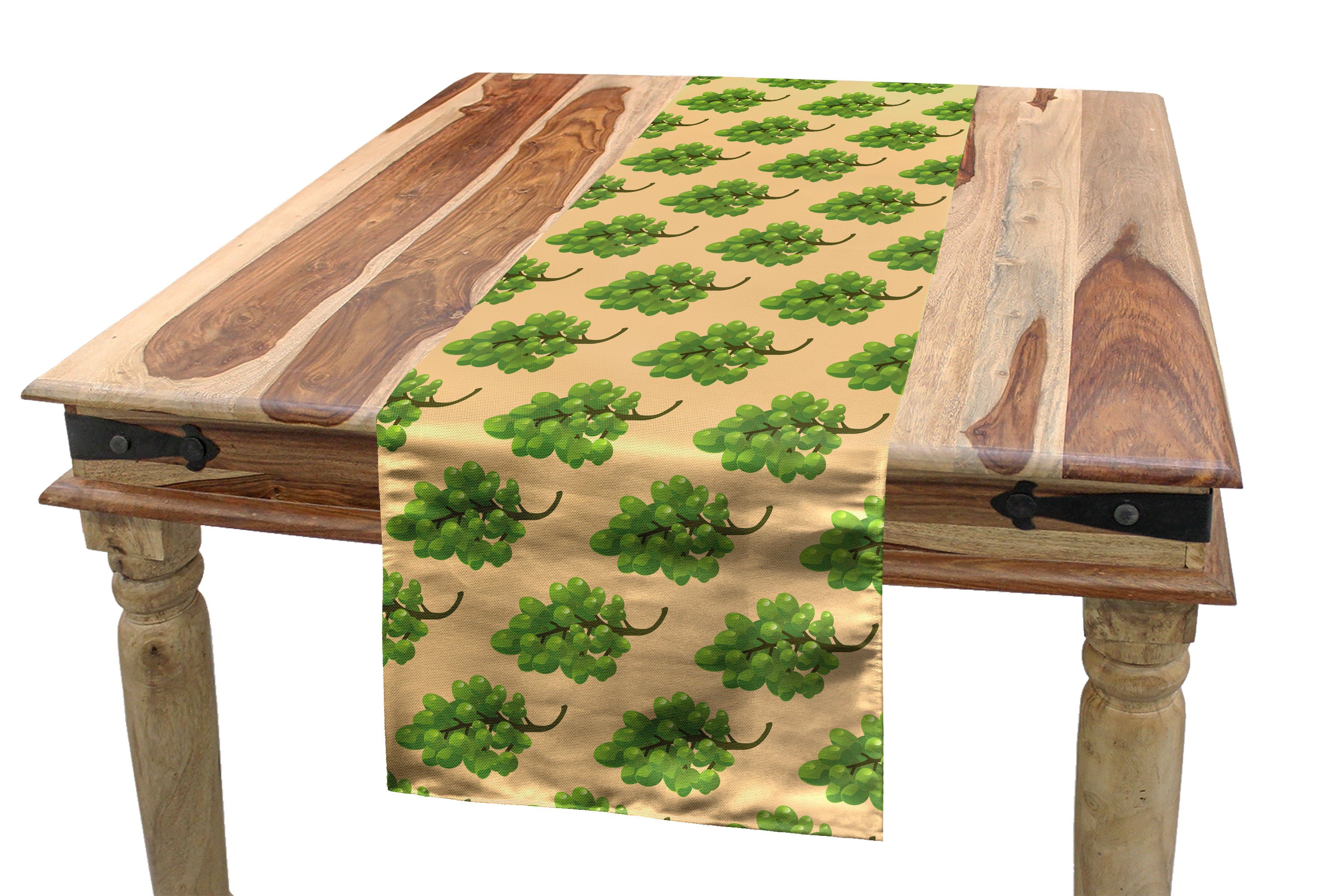 Abakuhaus Tischläufer Esszimmer Küche Rechteckiger Dekorativer Tischläufer, Natürliche Farbe Trauben