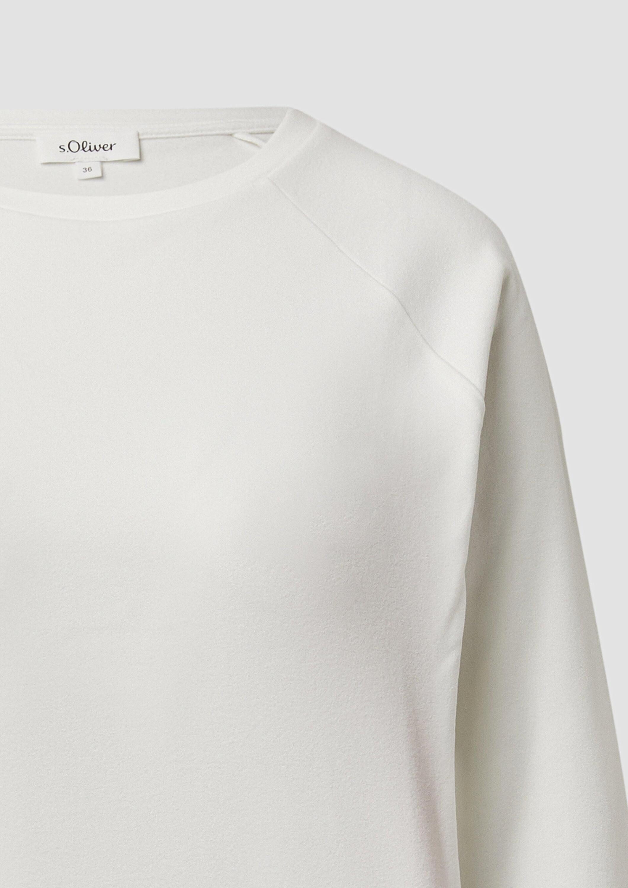 s.Oliver Sweatshirt Sweatshirt Weiches Sweatshirt mit Bindedetail