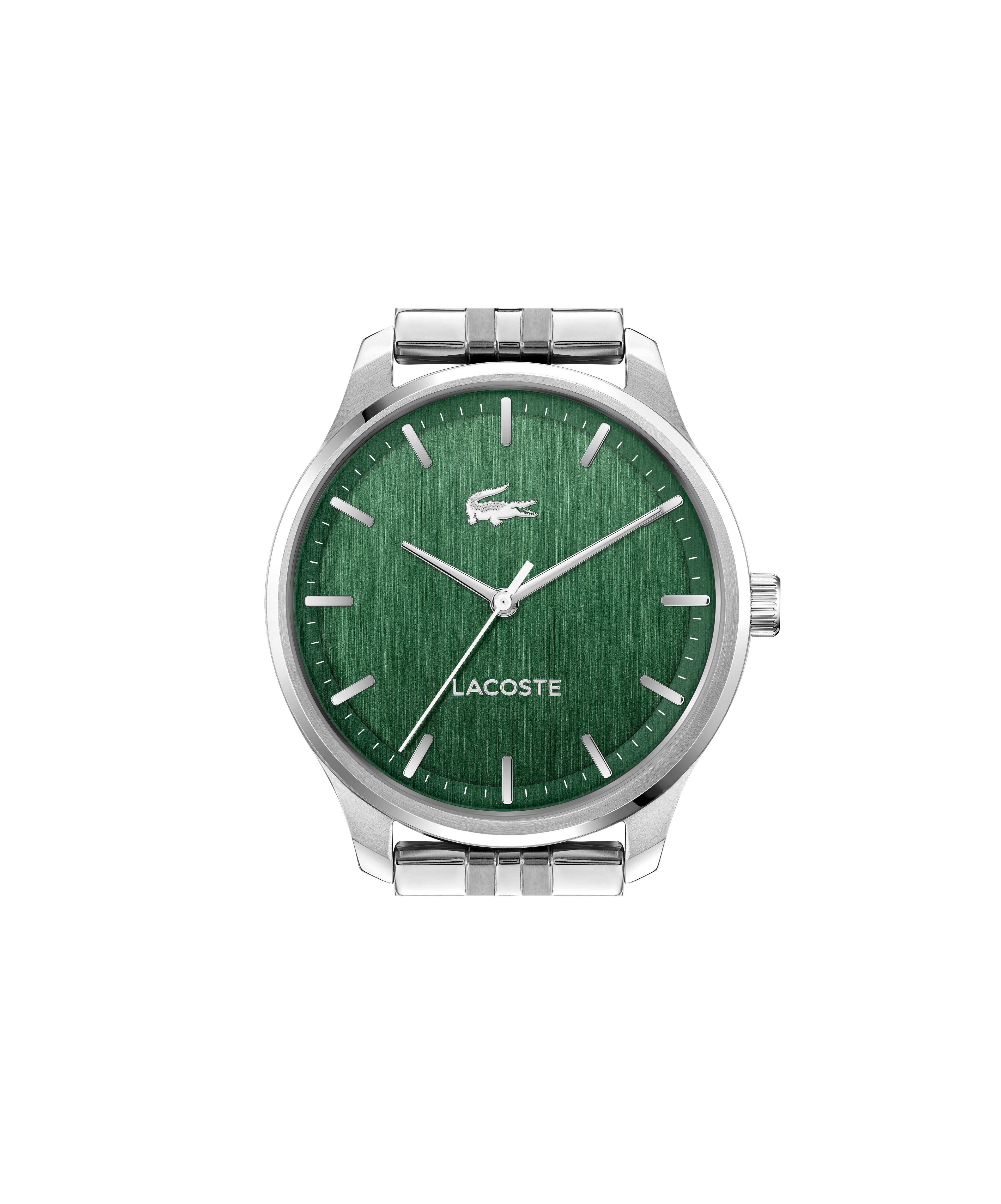 Lacoste Quarzuhr Lisbon 2011510, Armbanduhr, Herrenuhr, Edelstahlarmband, analog