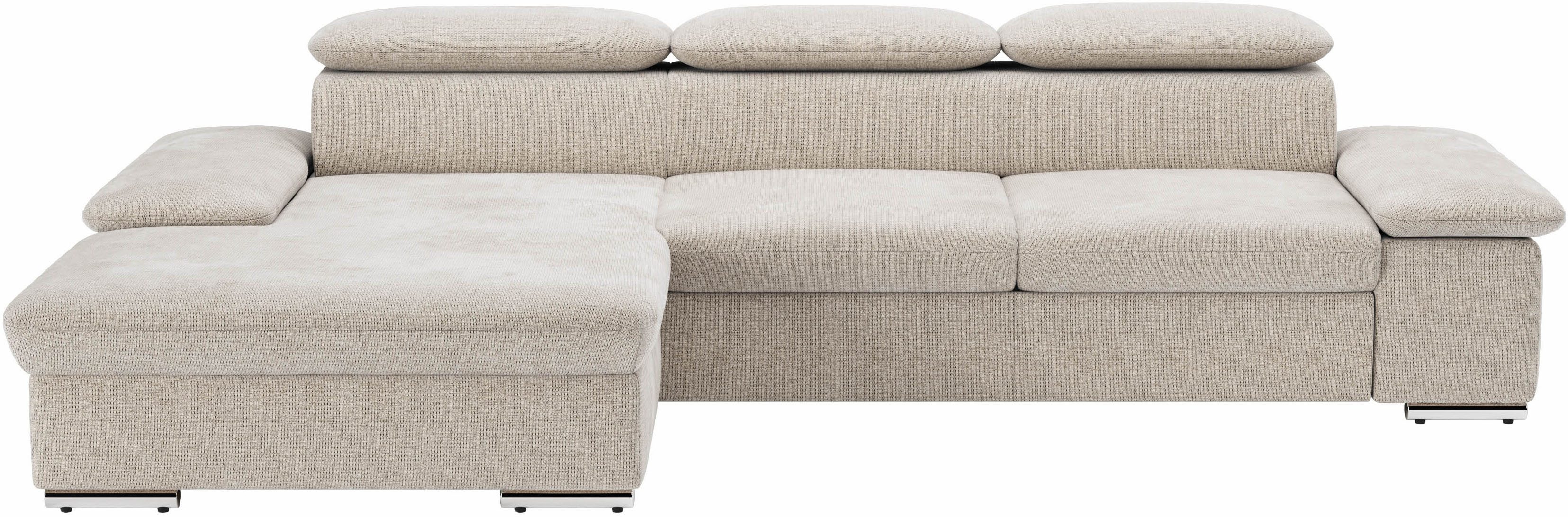 sit&more Ecksofa "Valantine L-Form, B: 286 cm" mit Arm- & Kopfteilverstellu günstig online kaufen