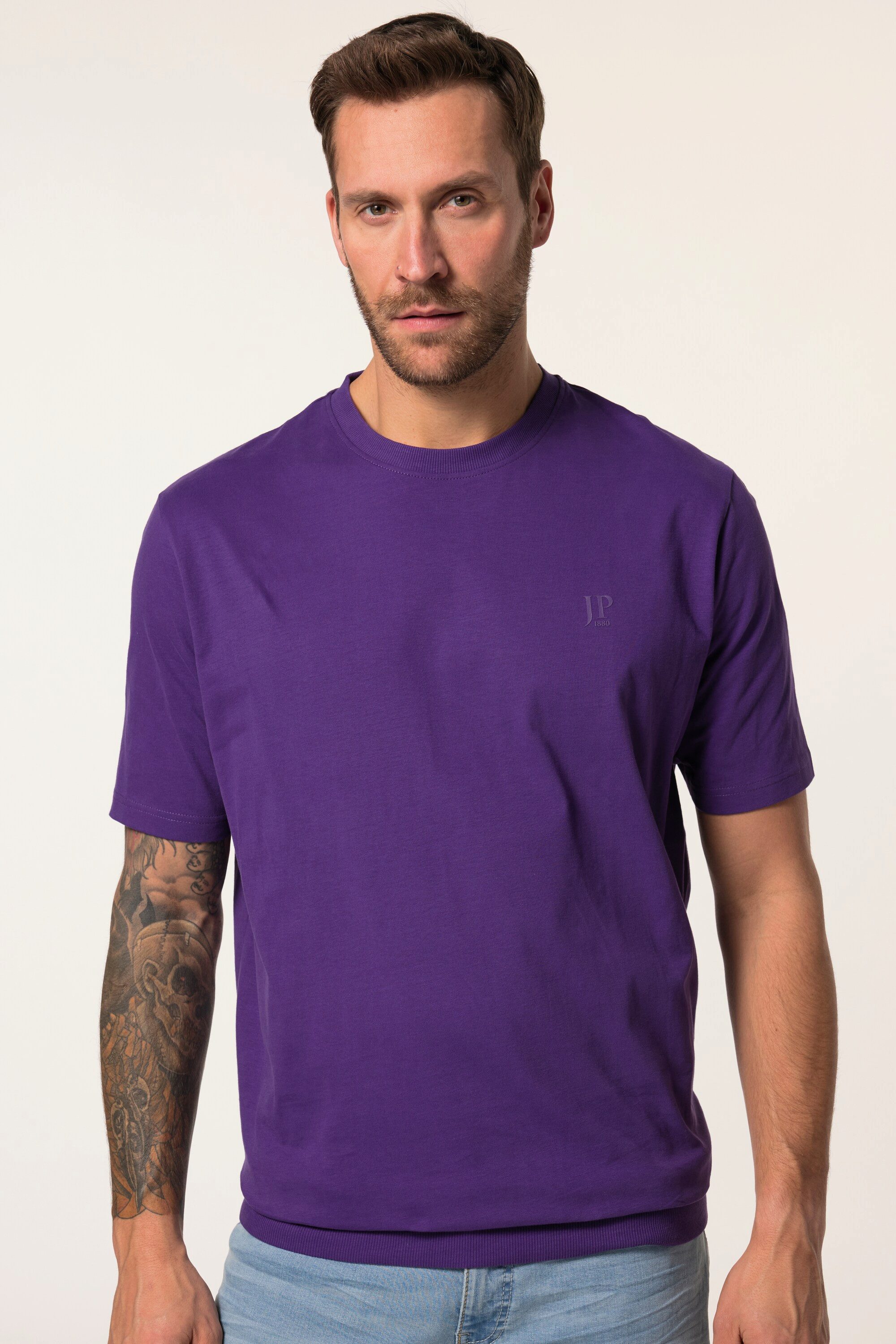JP1880 T-Shirt T-Shirt Bauchfit Basic Halbarm günstig online kaufen