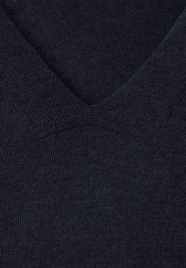 Cecil V-Ausschnitt-Pullover in Unifarbe