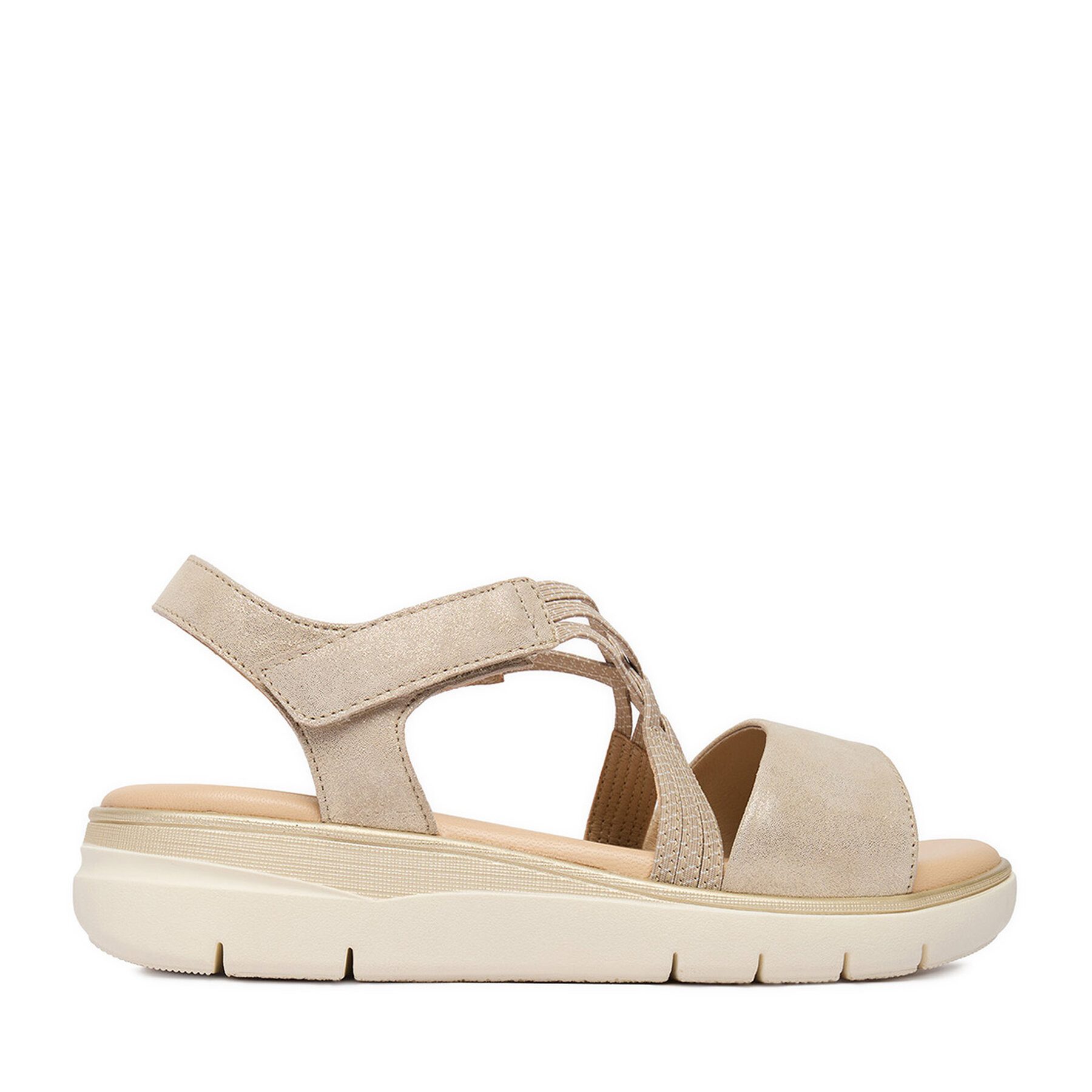 Go Soft Damen-Sandalen Gold Sandale