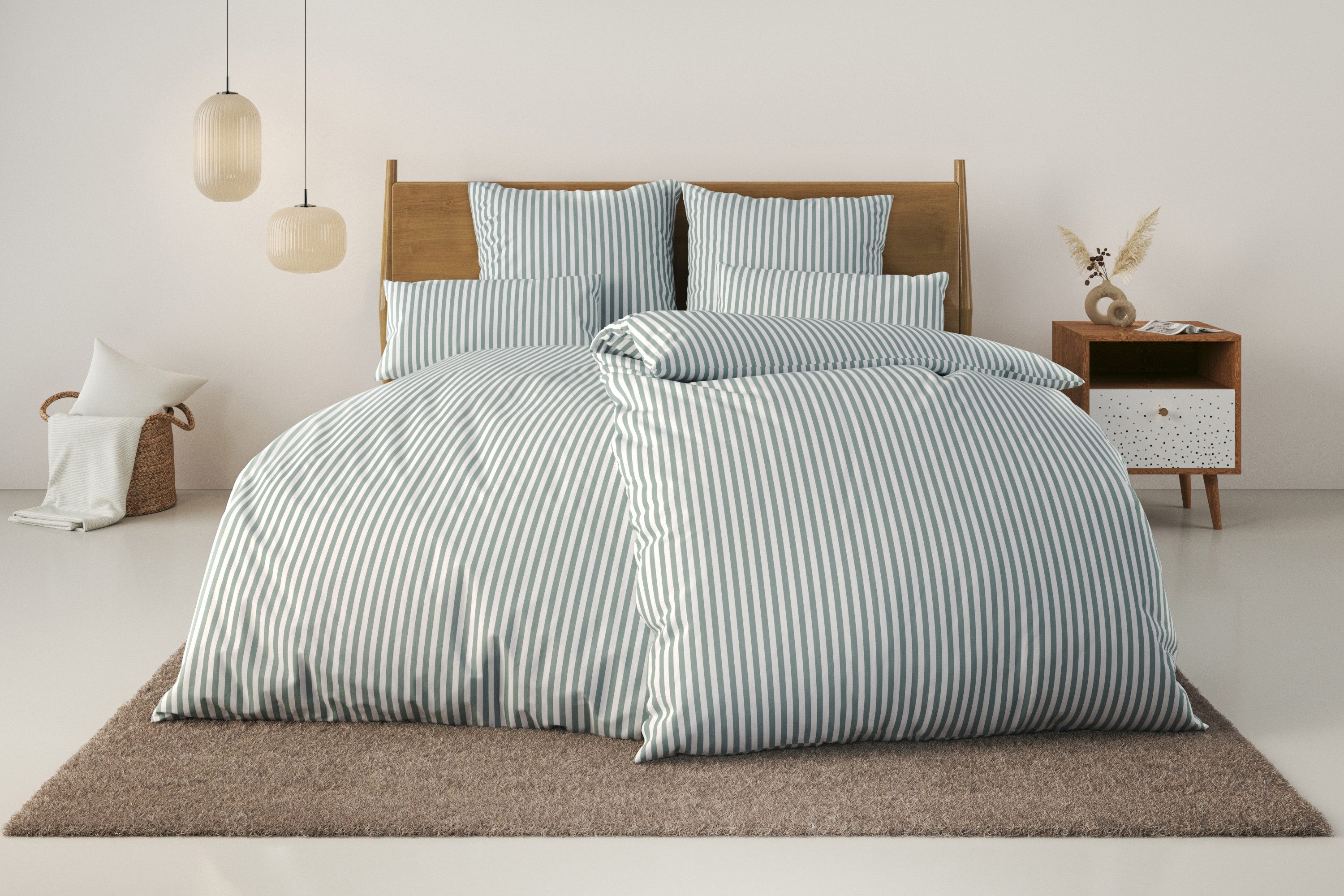 LeGer Home by Lena Gercke Bettwäsche Linnea, Renforcé, 2 teilig, aus 100% B günstig online kaufen