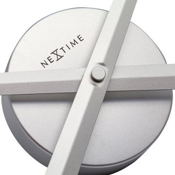 NEXTIME Wanduhr 3118ZI (mit schlanken Flügeln aus Aluminium)