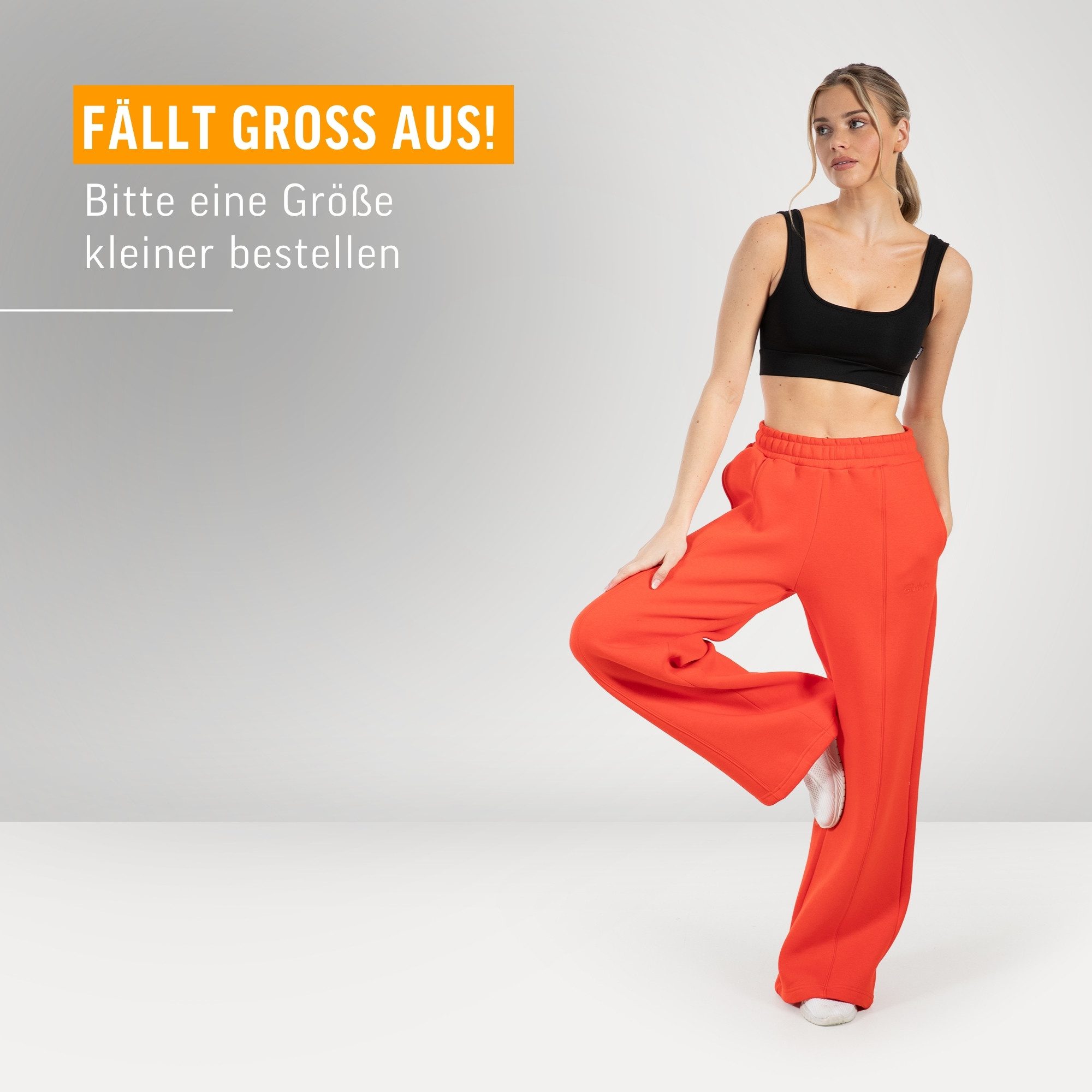 Smilodox Jogginghose Damen Siara, Bequeme Freizeithose mit Seitentaschen, Gym & Homewear Trainingshose mit verstellbarem Beinabschluss