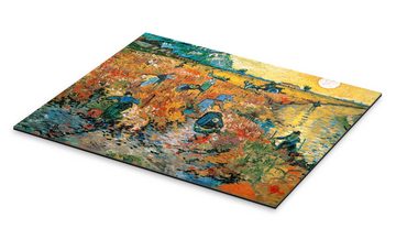 Posterlounge XXL-Wandbild Vincent van Gogh, Der rote Weinberg, Wohnzimmer Mediterran Malerei
