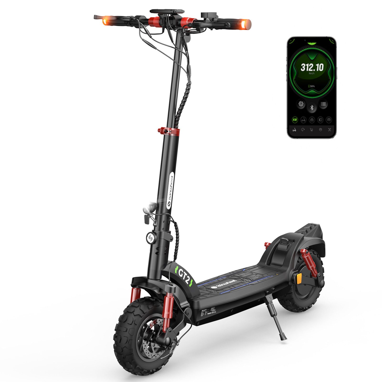 E-Scooter Offroad mit Straßenzulassung (ABE) 11-Zoll-Reifen,80km Reichweite