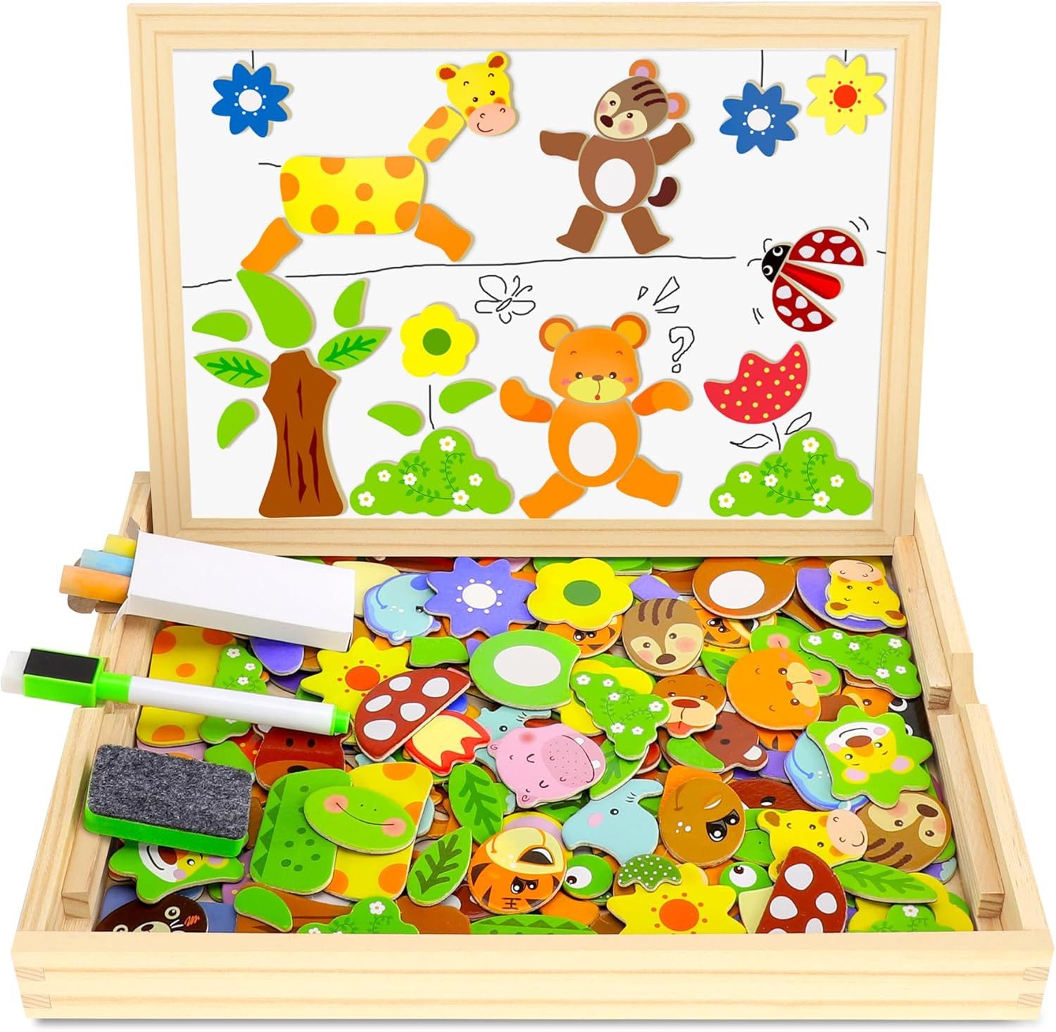 POPOLIC Magnetspiel Spielzeug, Magnettafel Kinder Kinderspielzeug günstig online kaufen