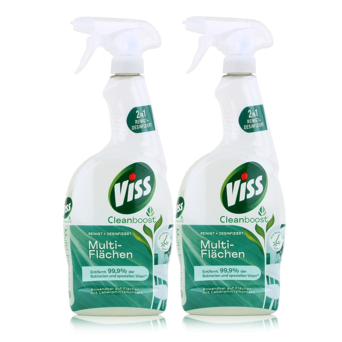Viss Viss Cleanboost Multi-Flächen 750ml - Allzweckreiniger (2er Pack) Allzweckreiniger