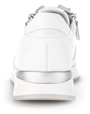 Gabor Keilsneaker mit Metallic-Details, Freizeitschuh, Halbschuh, Schnürschuh