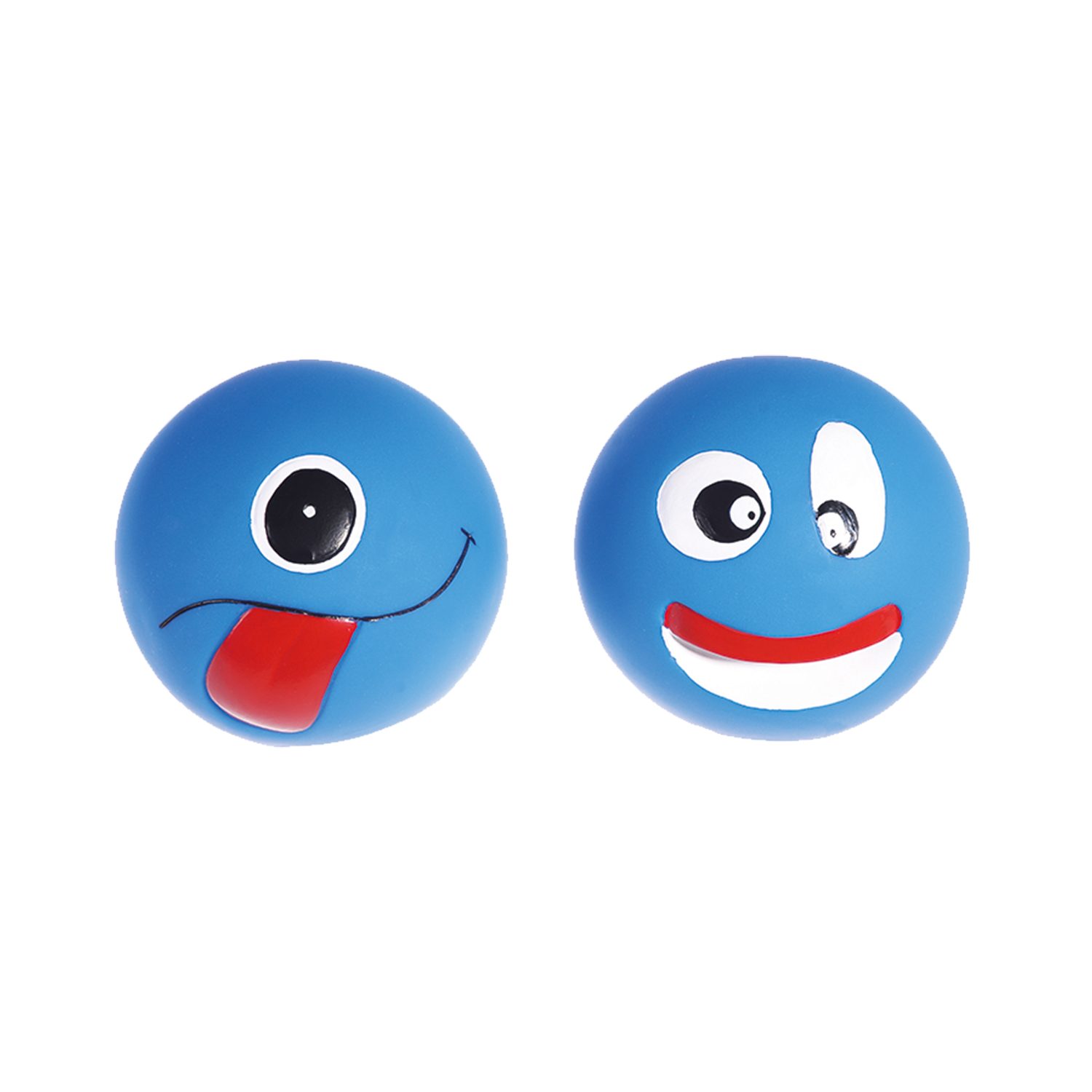 nobleza Tierball nobleza - 2er Set Hundespielbälle mit lustigen Gesichtern - für Hunde